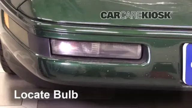 1995 Chevrolet Corvette 5.7L V8 Hatchback Luces Luz de niebla (reemplazar foco)